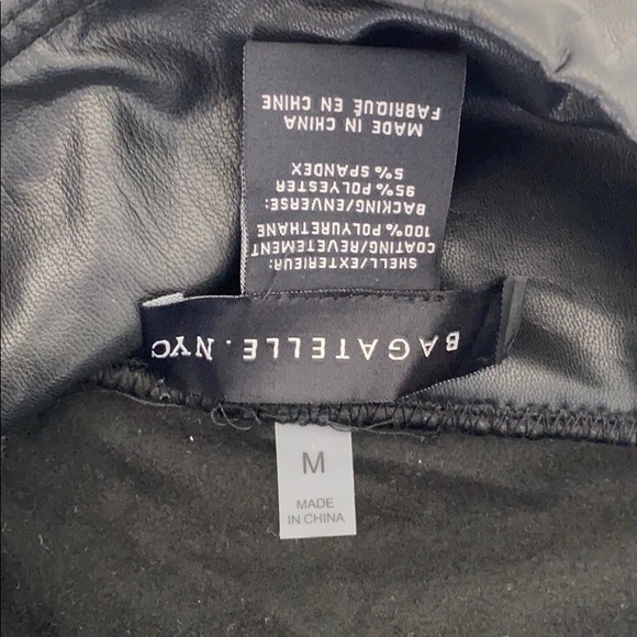 Bagatelle High Rise Faux Leather Leggings - Picture 3 of 4